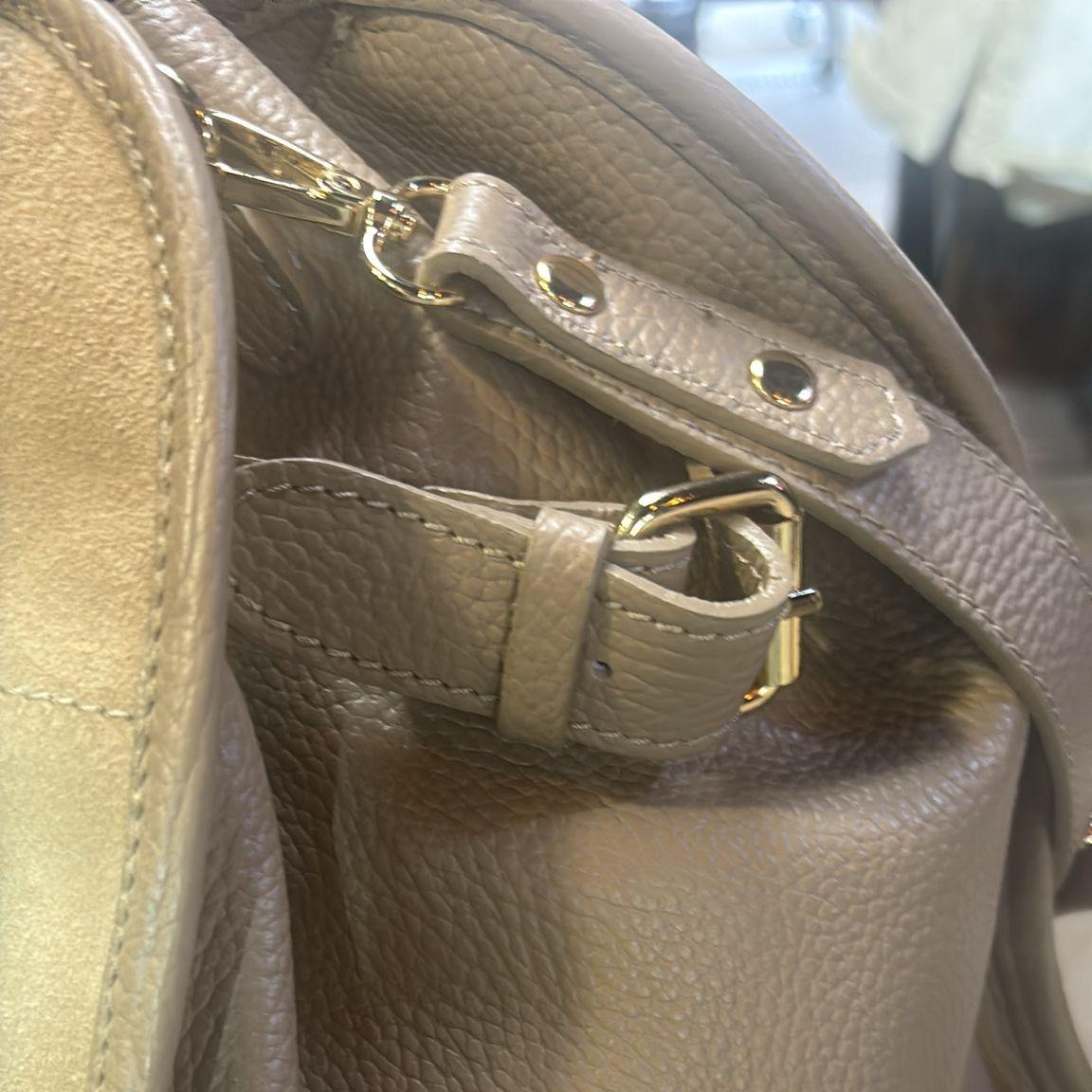 POPUP ROW SAC CUIR GRAINE ET DAIM