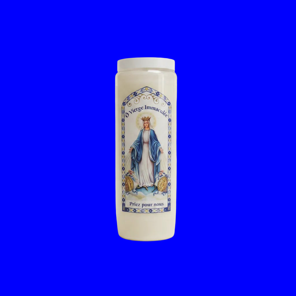 Neuvaine du sanctuaire de lourdes 2026, bougie de prière chrétienne issue d&