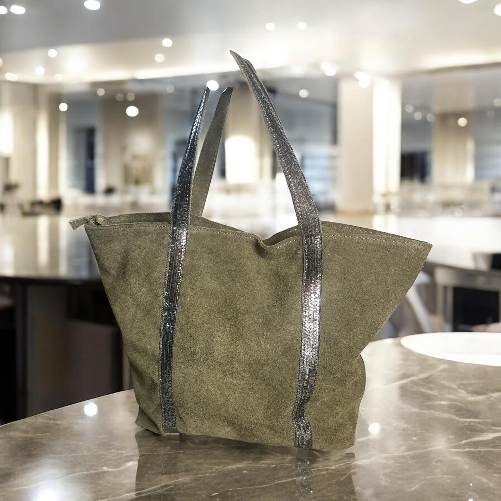 POPUP SAC PEAU RETOURNÉE ANSE SEQUINS