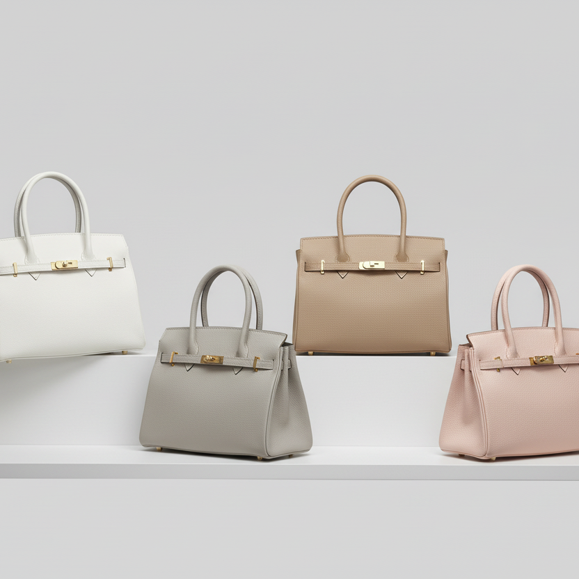 SAC A MAIN 2345 Modèle intemporel en 5 nuances "Découvrez l’alliance parfaite du luxe et de la fonctionnalité. Décliné en 5 coloris essentiels, du noir profond au rose poudré. Cuir de haute qualité 39cmL/25cmH/16cmP