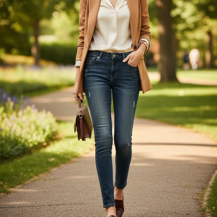 1010 JEANS SLIM taille ajusté push up et slim pour un look chic et élégant