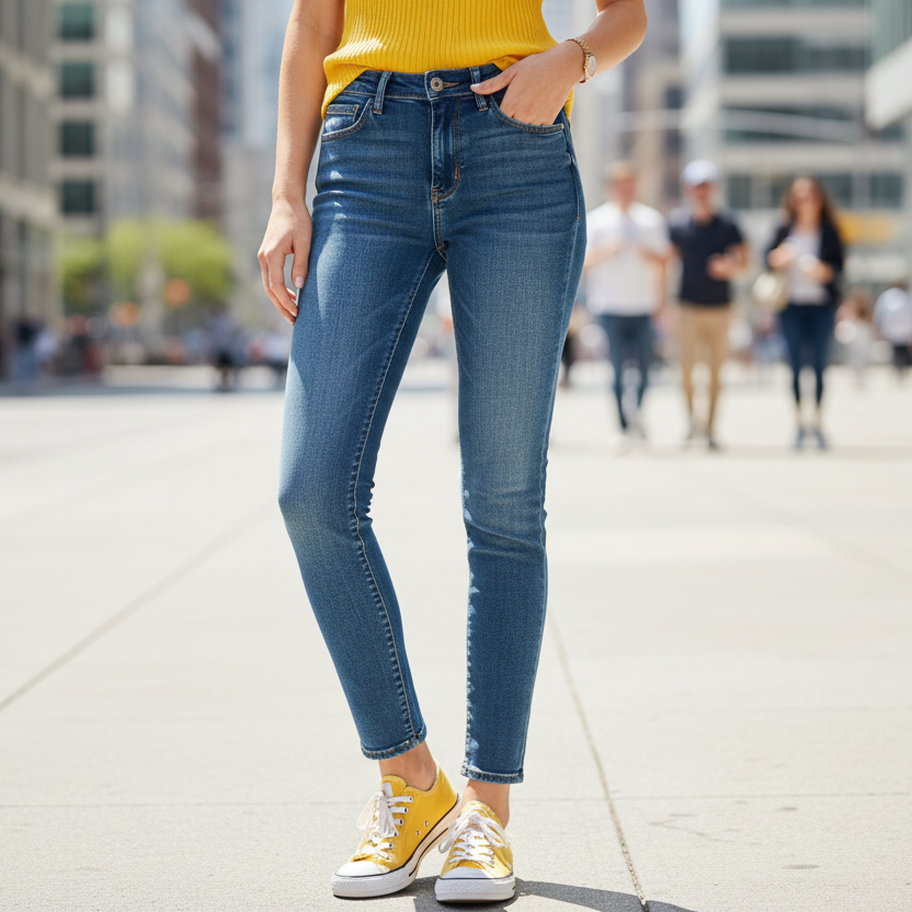 1010 JEANS SLIM taille ajusté push up et slim pour un look chic et élégant