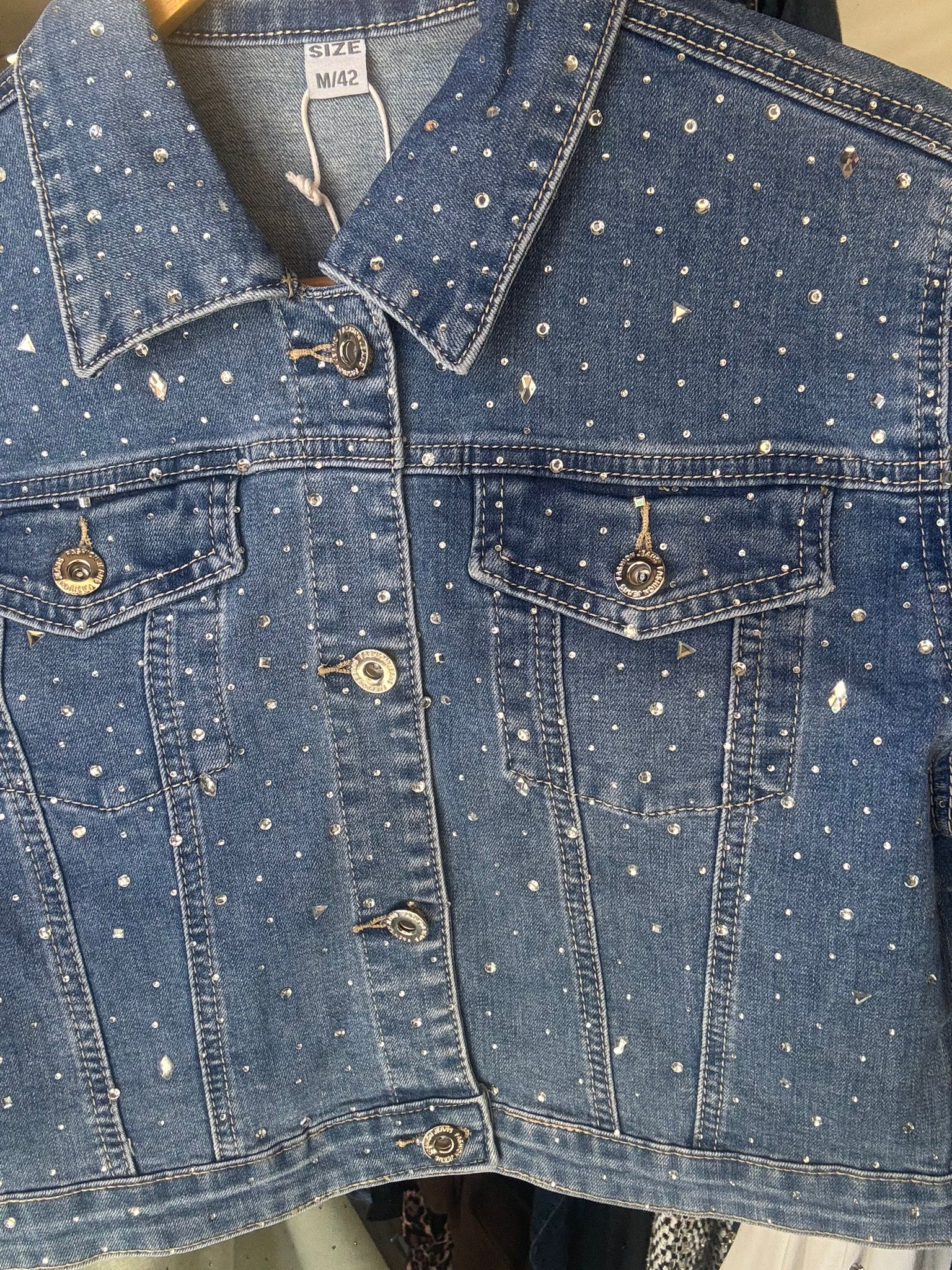 POPUP 559 VESTE JEANS CROP TOP