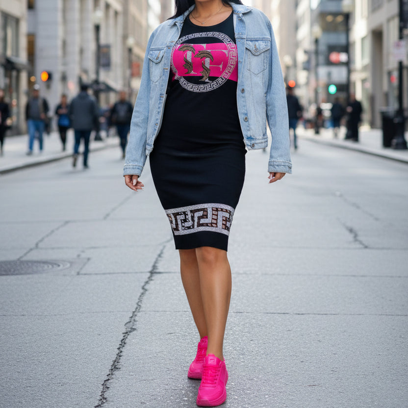 7221 TATU ROBE BEIGE STRASS