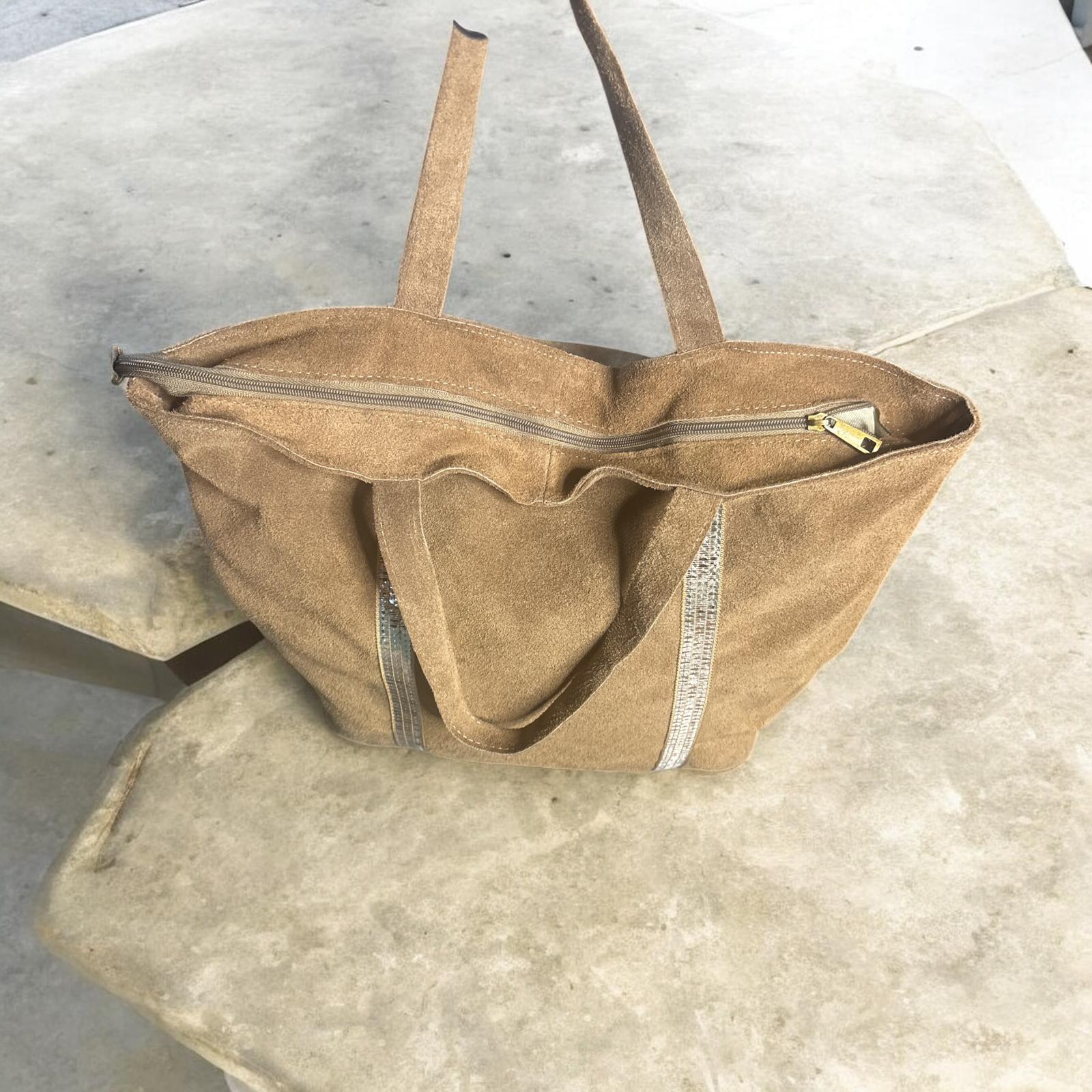 POPUP SAC PEAU RETOURNÉE ANSE SEQUINS