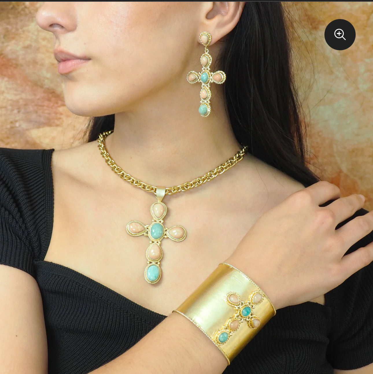 PRECOMANDE 10 JOUR NIIKI PARIS Boucles d’oreilles( NCE352AR)Faith rhodocrosite et apatite (sur commande)