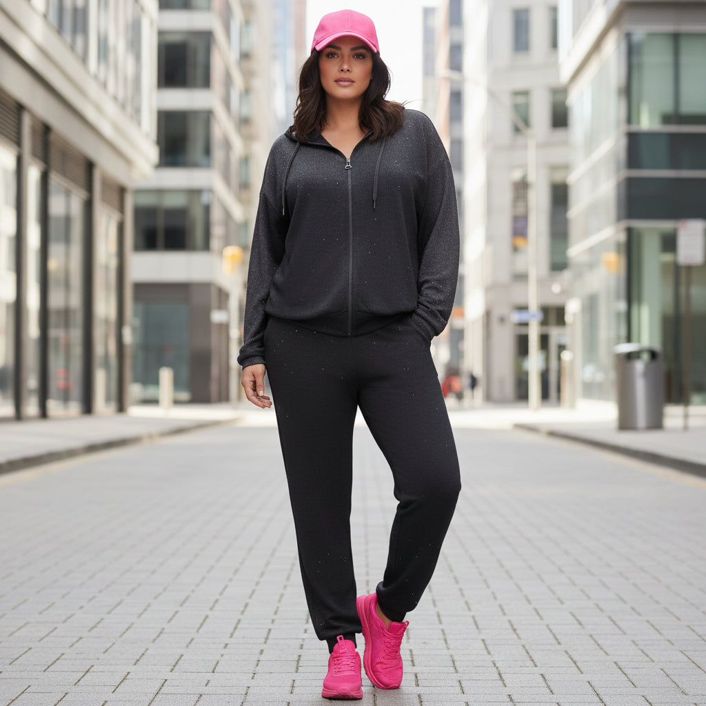 7358 JOGGING GRANDE TAILLE STRASS MATIERE EXCEPTIONNEL