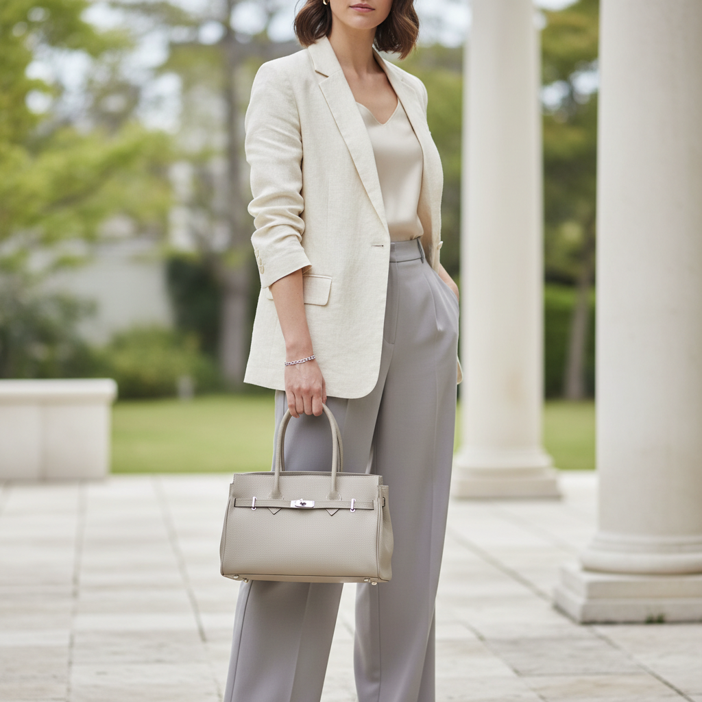 2345 Le sac à main intemporel en 5 nuances "Découvrez l’alliance parfaite du luxe et de la fonctionnalité. Décliné en 5 coloris essentiels, du noir profond au rose poudré, ce sac iconique sublime chaque tenue. Un cuir de haute qualité