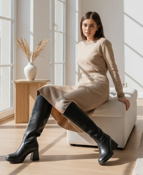 9612 BOTTES HAUTES SIMILICUIR