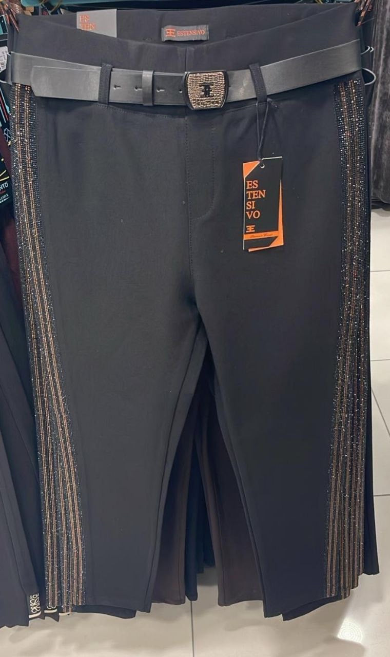 POPUP 1710 PANTALON LUXE AVEC BANDES DE STRASS