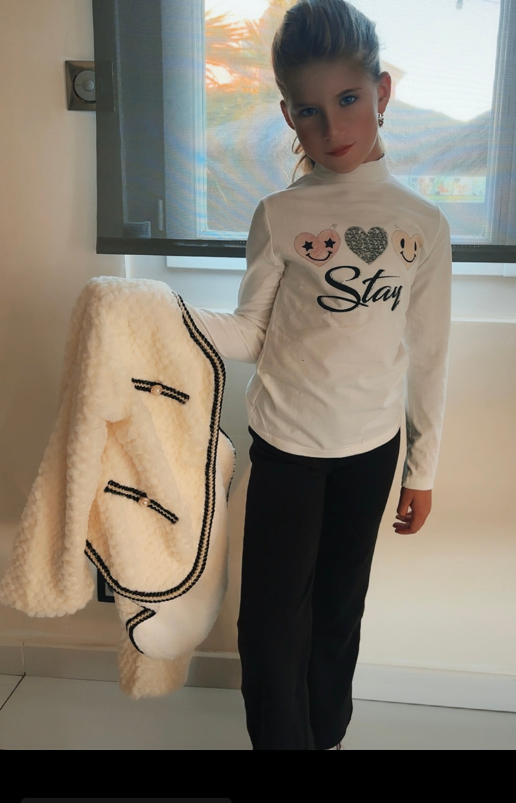 POPUPKIDS R340 ENSEMBLE TROIS PIECES PANTALON T-SHIRT VESTE