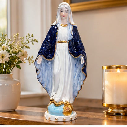 Statue Vierge Marie EVR MIR céramique 40 cm - photo 2
