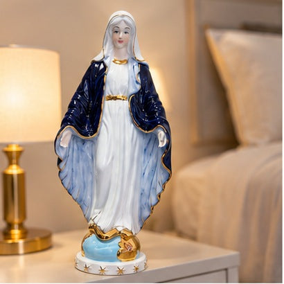 Statue Vierge Marie EVR MIR céramique 40 cm - photo 4
