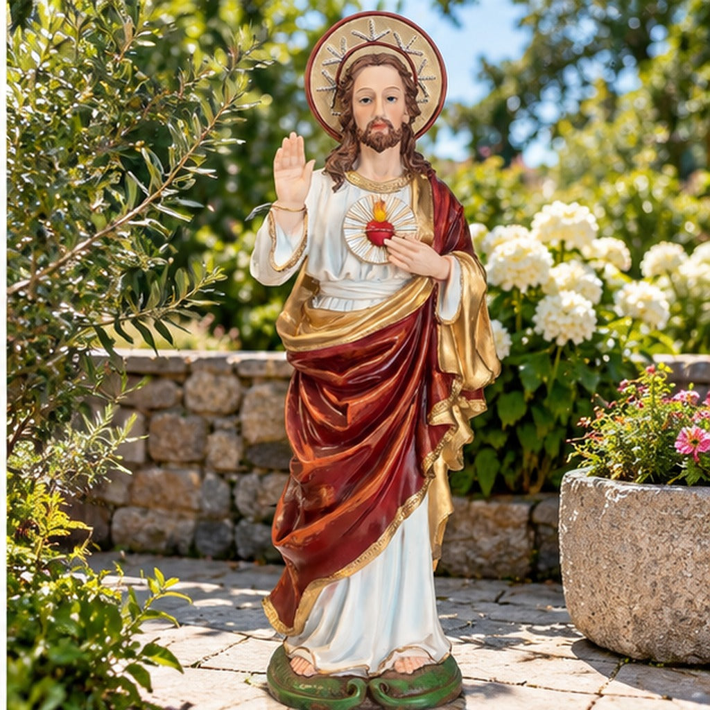 Jésus Sacré-Cœur 72 cm vue 2