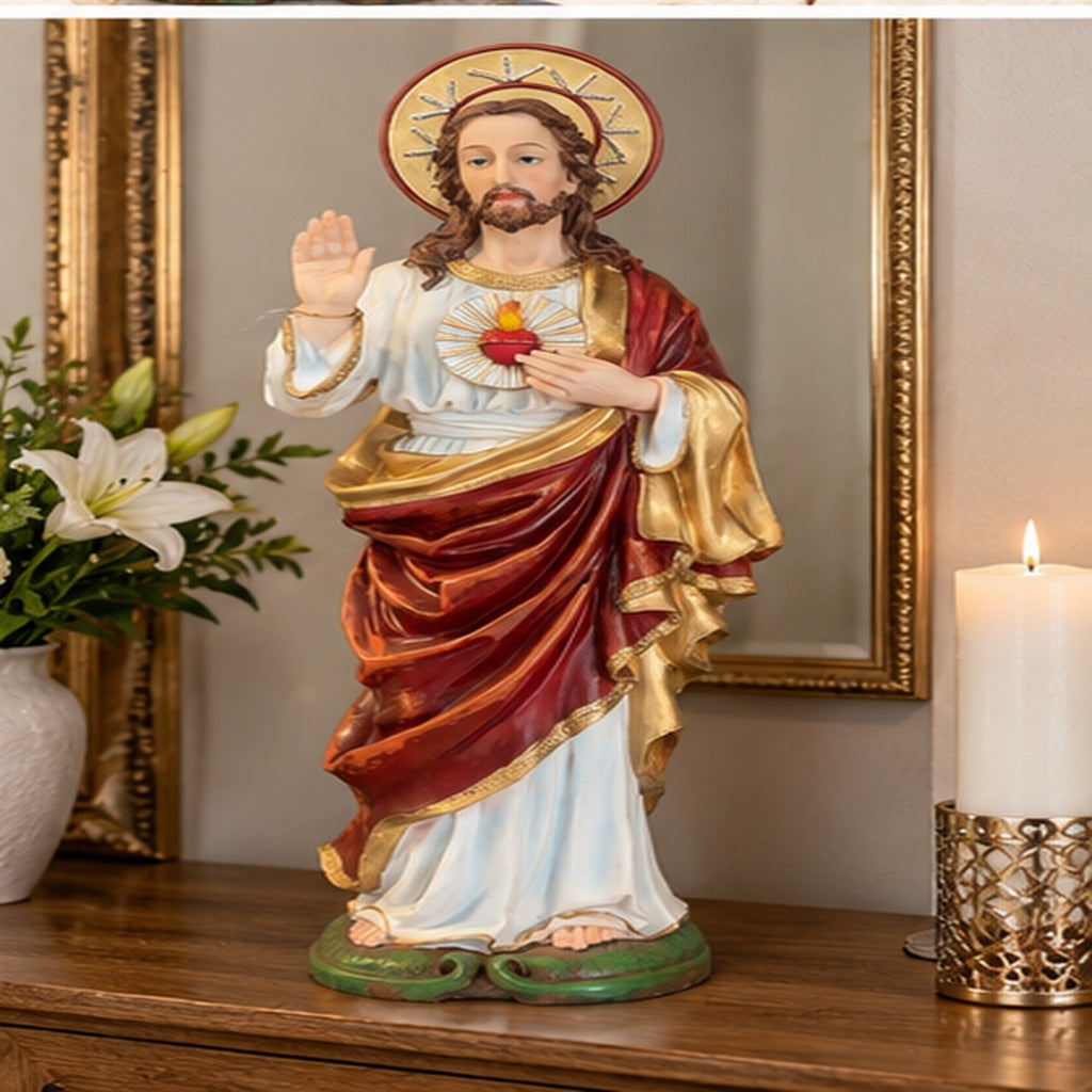 Jésus Sacré-Cœur 72 cm vue 5