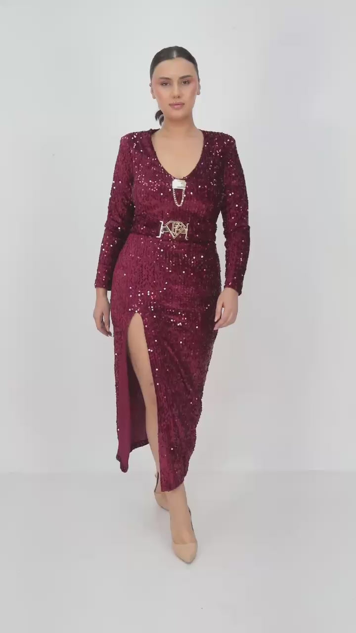 POPUP 3355 PAPARAZZI ROBE EN SEQUINS EXTENSIBLE