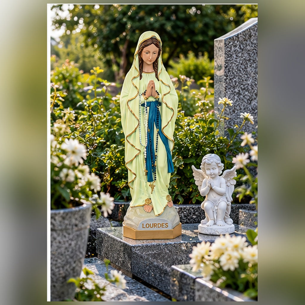 Vierge fluorescente de Lourdes – recueillement