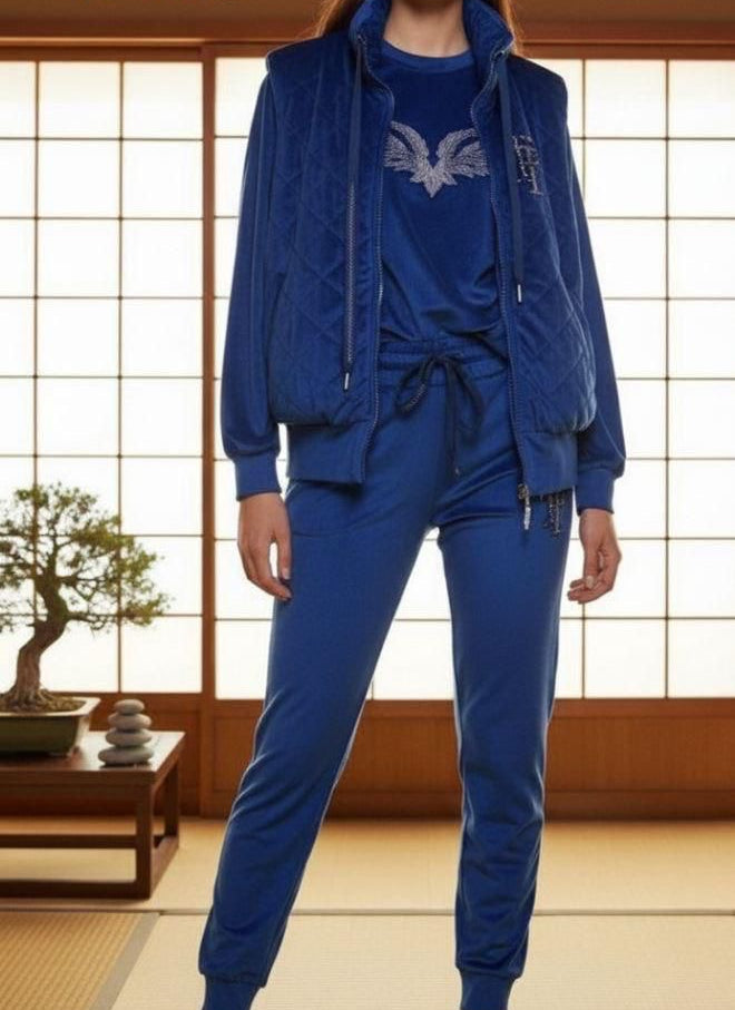 POPUP 9142 TATU ENSEMBLE TROIS PIÈCES VELOUR RAZ