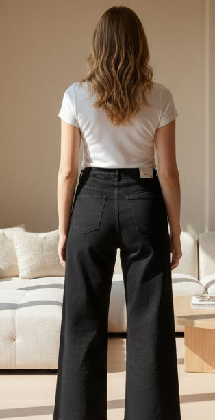 POPUP 5885 PANTALON STRASS DEVANT STRECH