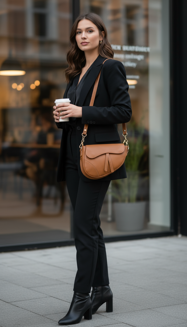 1516 Sac en cuir grainés de très belles qualité, forme originale