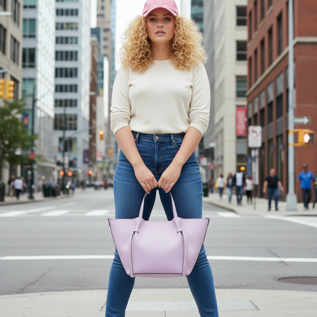 SAC CABAS 57942 confectionné en cuir grainé de haute qualité avec une doublure contrastante, doté de anses élégantes et d&