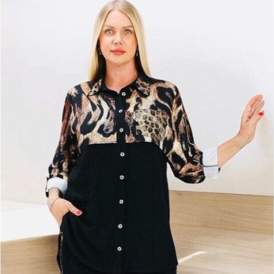 POPUP 4175 PANTALON CHEMISE FLUIDE LUXE