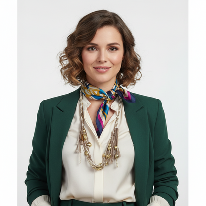 BOHÈME COLLIER avec Motifs Bohèmes et Couleurs Vives Accessoire Décontracté Idéal pour Sorties Estivales ou Journées Détendues