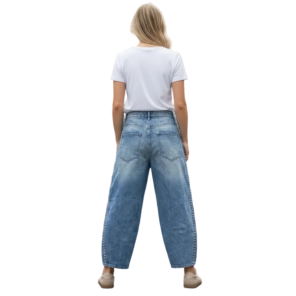 PANTALON en JEANS 6042 coupe ballon