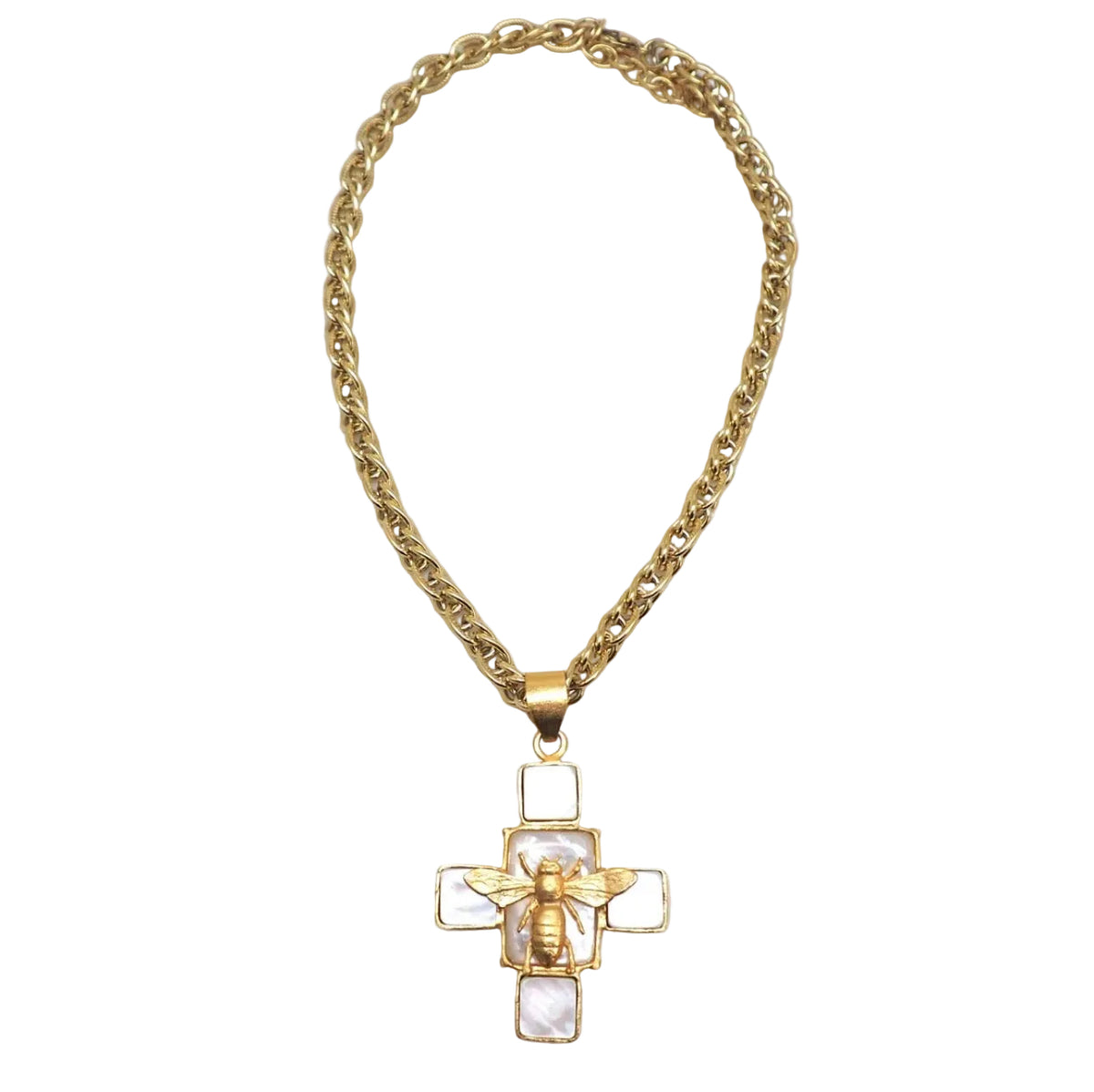 NIIKI PARIS NCN1197 Collier en laiton doré à l&