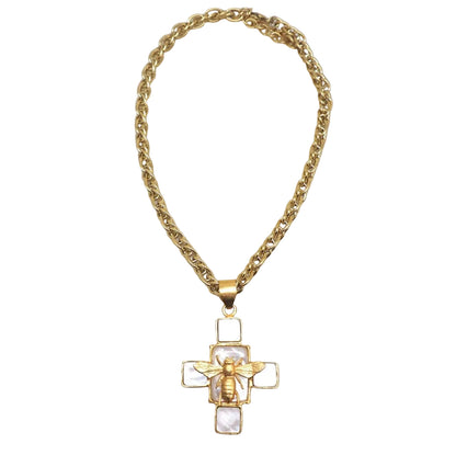 NIIKI PARIS NCN1197 Collier en laiton doré à l&