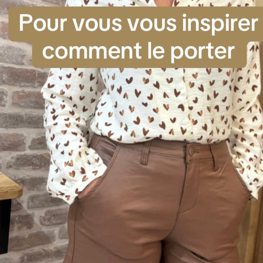 817 Short similicuir