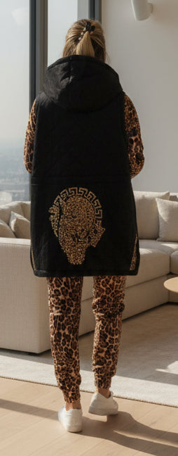 POPUP3230 PAPARAZZI TROIS PIÈCES JOGGING VELOURS RAZ