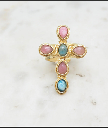 PRECOMANDE 10 JOUR NIIKI PARIS Collier(NCN351)Faith rhodocrosite/apatite  (sur precommande)