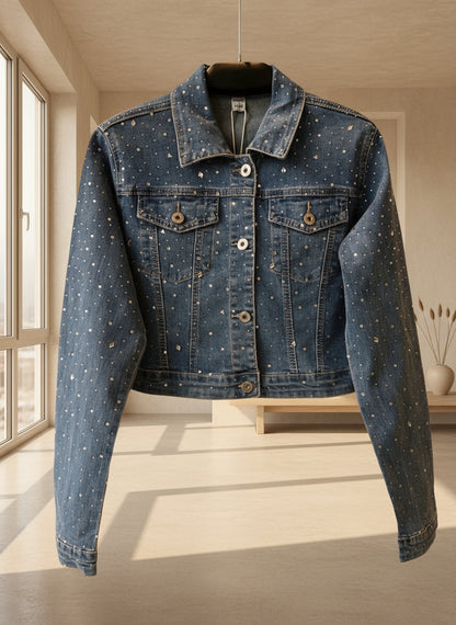 POPUP 559 VESTE JEANS CROP TOP