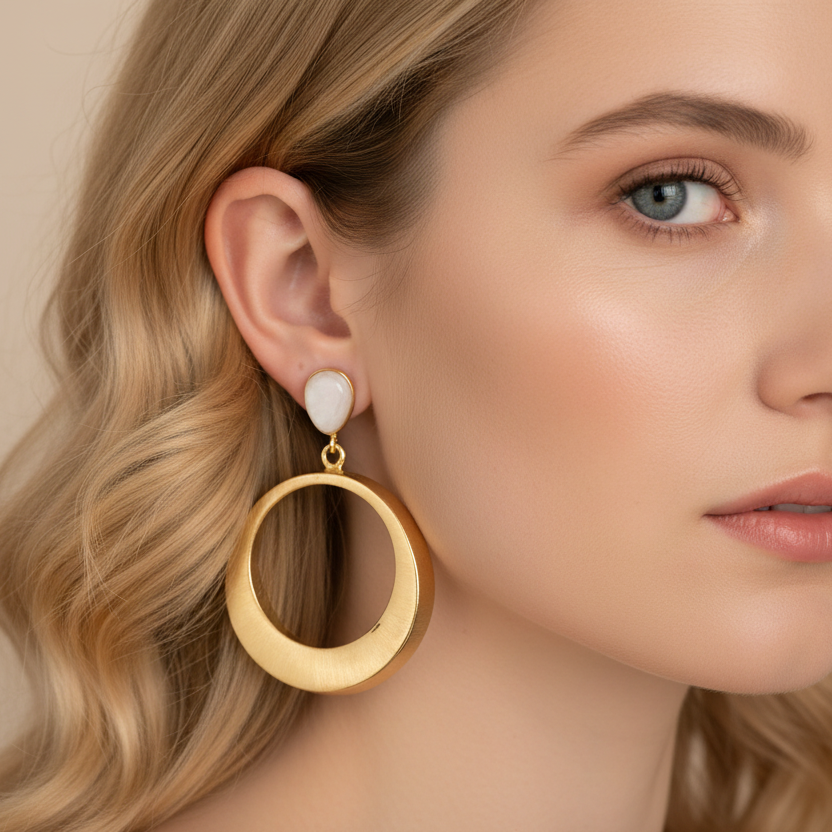 NCE 1198 NIIKI PARIS Boucles d’oreilles perles nacrées Tout les bijoux NIIKI indisponibles sont en précommande dans un délai de 15 jours ouvrables voir en privé avec Laetitia .