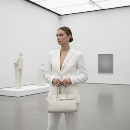 2345 Le sac à main intemporel en 5 nuances "Découvrez l’alliance parfaite du luxe et de la fonctionnalité. Décliné en 5 coloris essentiels, du noir profond au rose poudré, ce sac iconique sublime chaque tenue. Un cuir de haute qualité