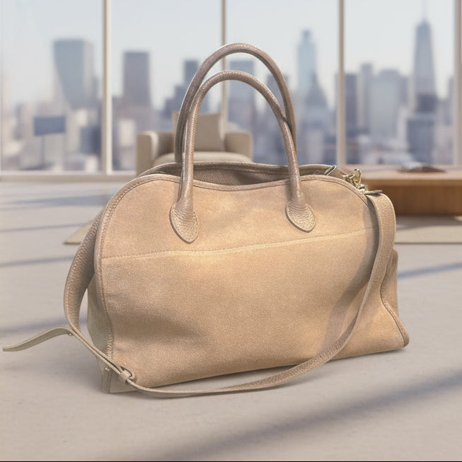POPUP ROW SAC CUIR GRAINE ET DAIM