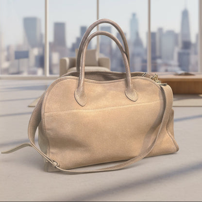 POPUP ROW SAC CUIR GRAINE ET DAIM