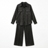 Ensemble noir 9291 seul sur fond blanc