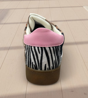 POPUP FY 1073 BASKET LÉOPARD ÉTOILE ROSE