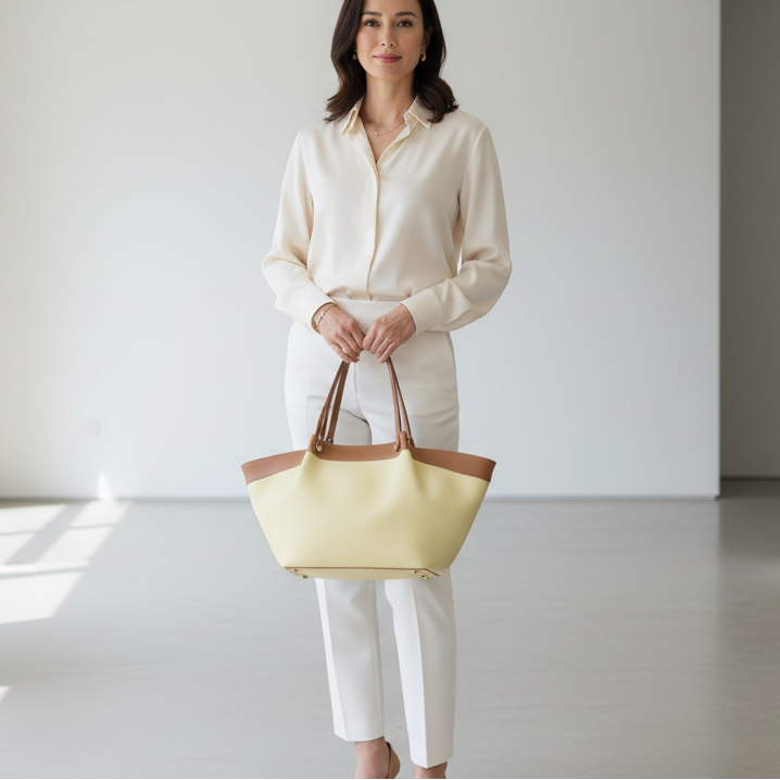 SAC En Cuir 809 BICOLORE  Ces deux sacs sont de parfaits exemples d&