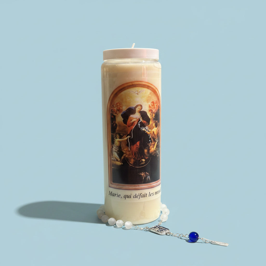 Neuvaine du sanctuaire de lourdes 2026, bougie de prière chrétienne issue d&