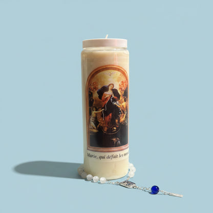 Bougie neuvaine – Neuvaine du sanctuaire de lourdes 2026, bougie de prière chrétienne issue d&
