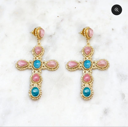 PRECOMANDE 10 JOUR NIIKI PARIS Collier(NCN351)Faith rhodocrosite/apatite  (sur precommande)