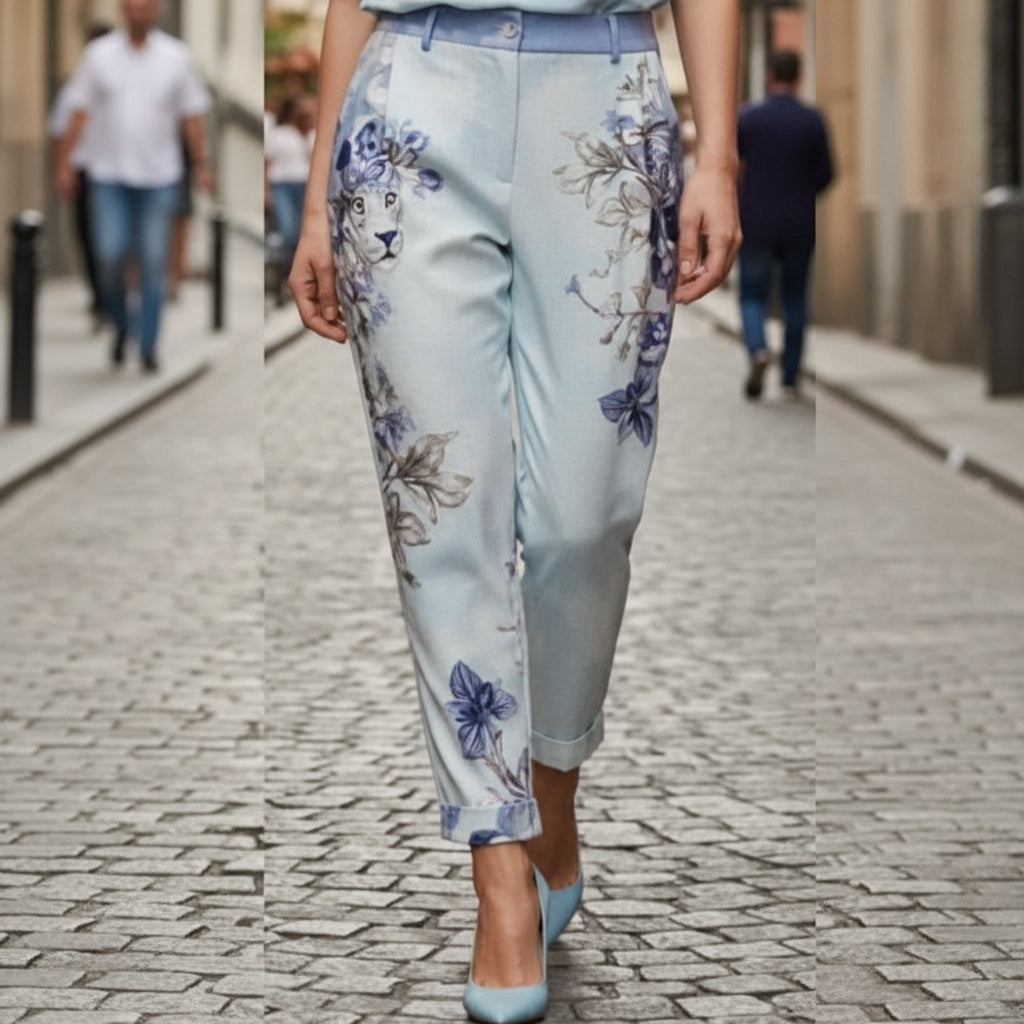 ENSEMBLE TAILLEUR LEGER LUXE  MISSY TRUCKSUIT tailleur pantalon femme , blazer cintré avec motif léopard en strass brillants, coupe élégante chic et originale pour cérémonie ou soirée, ensemble 2 pièces premium.