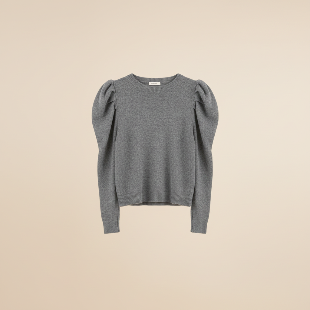 Pull féminin A3316 – pull femme doux à manches bouffantes, coupe décontractée chic et coloris unis selon disponibilité, pièce facile à associer à un jean, une jupe ou un pantalon de saison