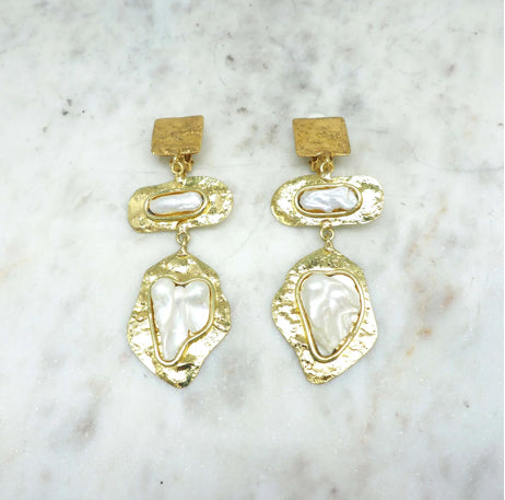 NIIKI 1160 PERLESTON BOUCLES D OREILLES (PERLE BAROQUE)