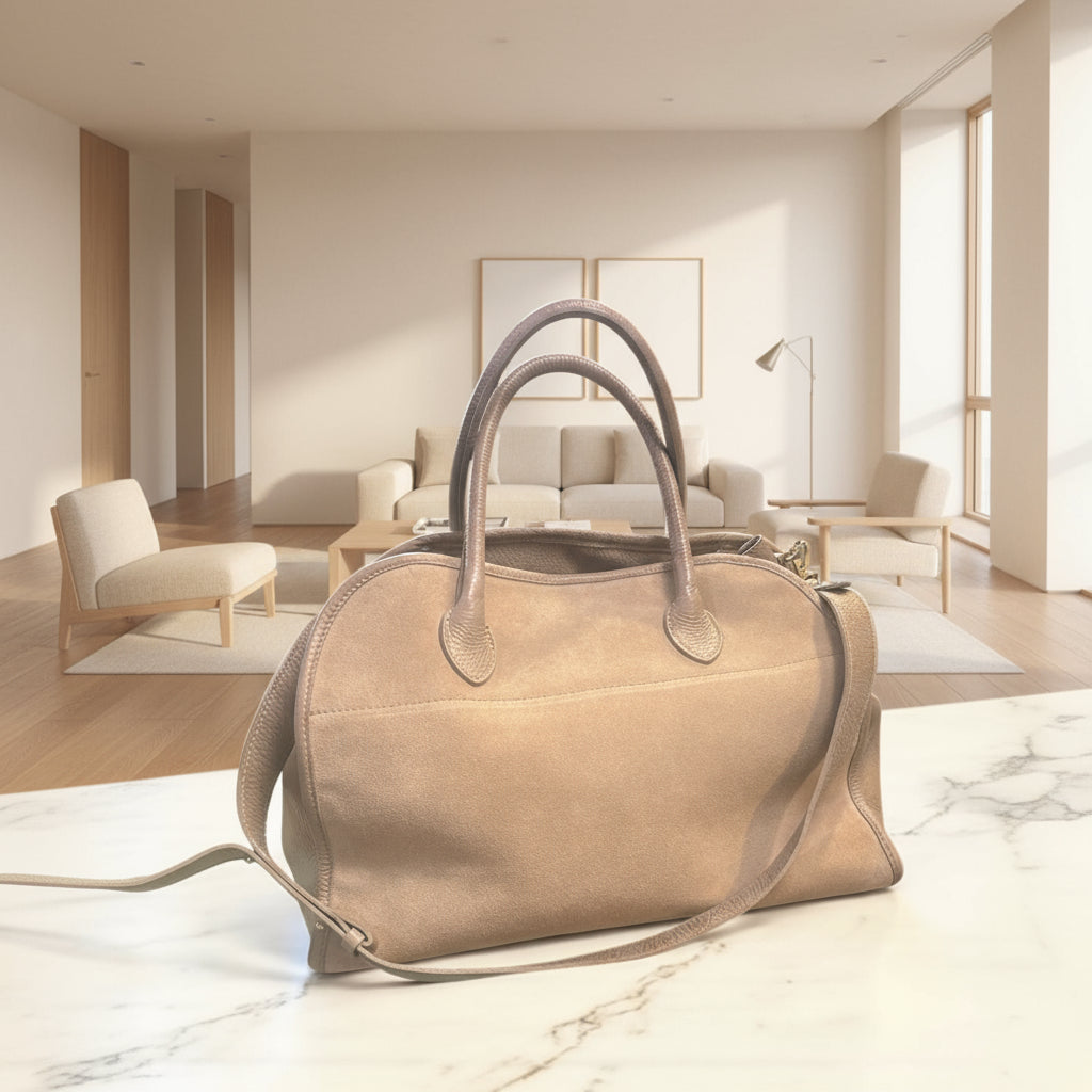 POPUP ROW SAC CUIR GRAINE ET DAIM