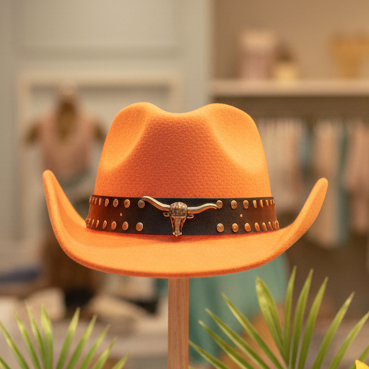 CHAPEAU COWBOY  fedora 907 l’accessoire boho-chic indispensable  : orné de détails uniques et bandeau perlé – élégance et originalité pour tous vos styles
