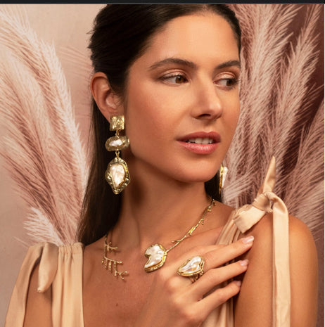 NIIKI 1160 PERLESTON BOUCLES D OREILLES (PERLE BAROQUE)